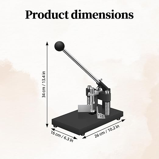 Corner Rounder Cutter Machine, R6mm R10mm 1.2”/ 30mm Thickness Card Paper Corner Punch, Heavy Duty Steel Metal Commercial Corner Rounder Punch with Paper Holding Device for Office School Business-DeskLoop Office