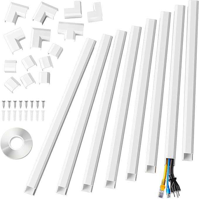 Yecaye Cord Hider, 125In Cord Covers by Yecaye