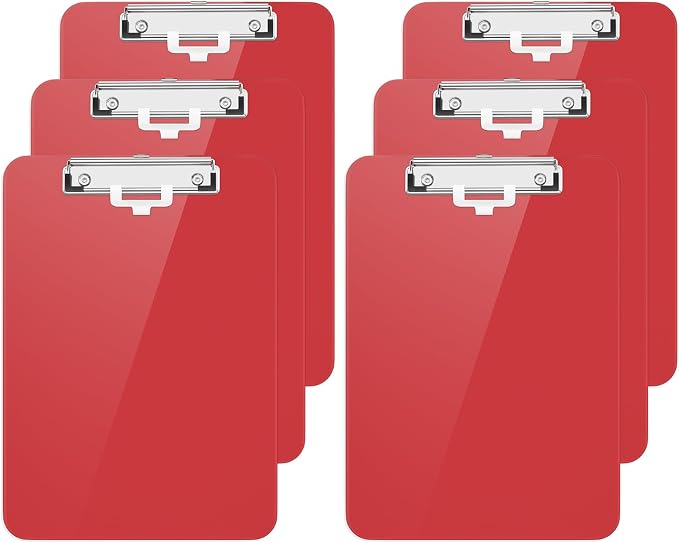 Hongri Plastic Clipboard with Pen Holder, Nurses and Women, Low Profile Clip by Hongri