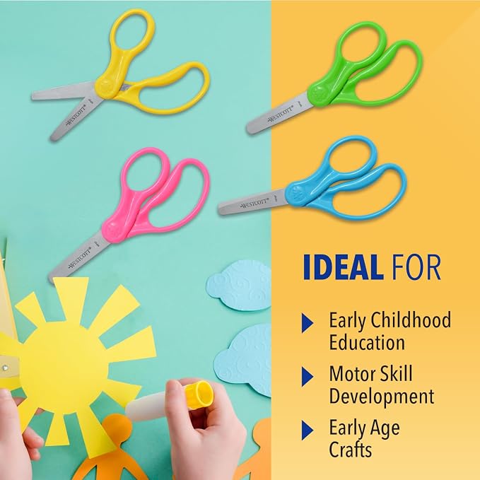 Westcott 5" Hard Handle Kids Scissors - Image 4