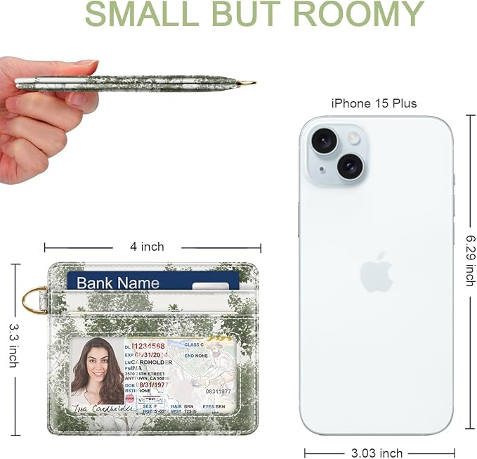 Slim Minimalist Front Pocket RFID Blocking Credit Card Holder Small Wallet Cute - Image 3