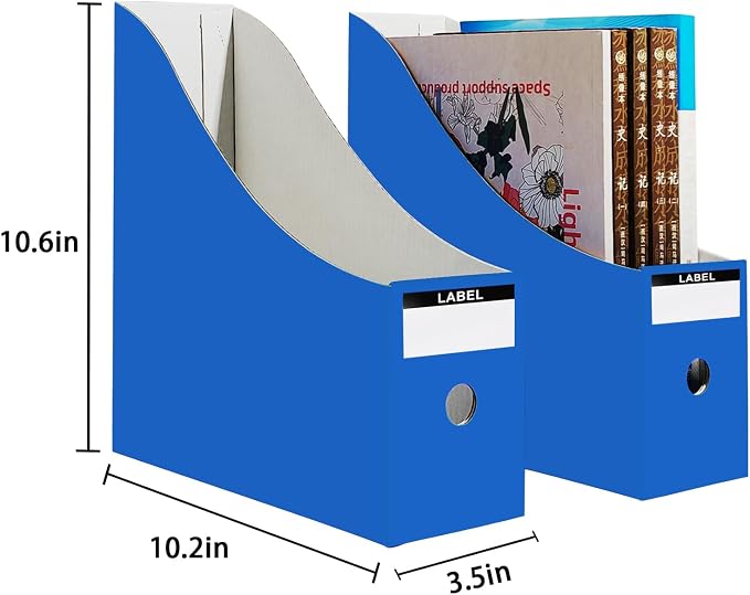 Limitliho 6 Pack Cardboard Magazine Holder - Image 6