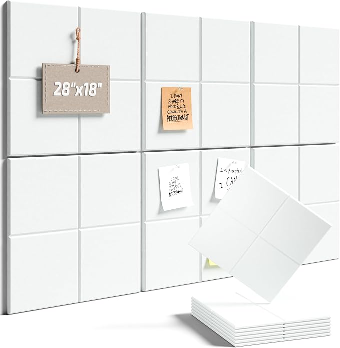 Felt Bulletin Board Tiles -28"x18" Cork Board Alternative by FLUXYNARA