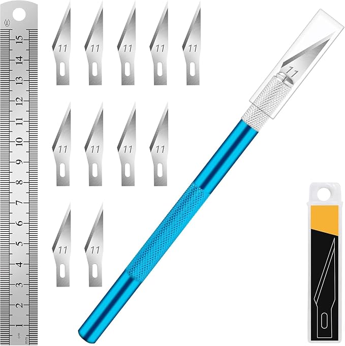 DIYSELF Craft Knife with 10 Extra #11 Blades, Precision Hobby Knife Set with by DIYSELF