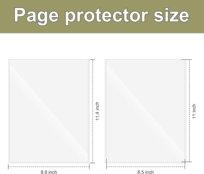 24 Pcs 8.5 x 11'' Rigid Print Protectors - Image 2