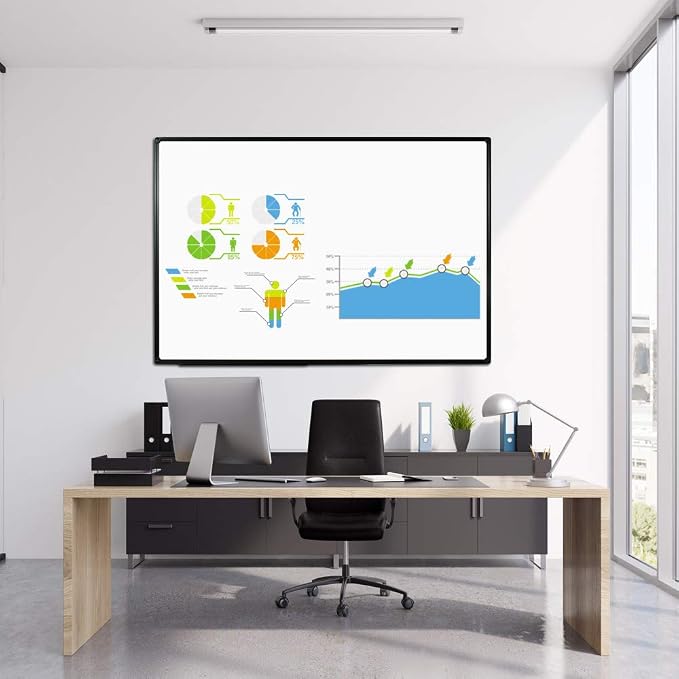 JILoffice Large Magnetic White Board, Dry Erase Board 60 x 40 Inch - Image 3