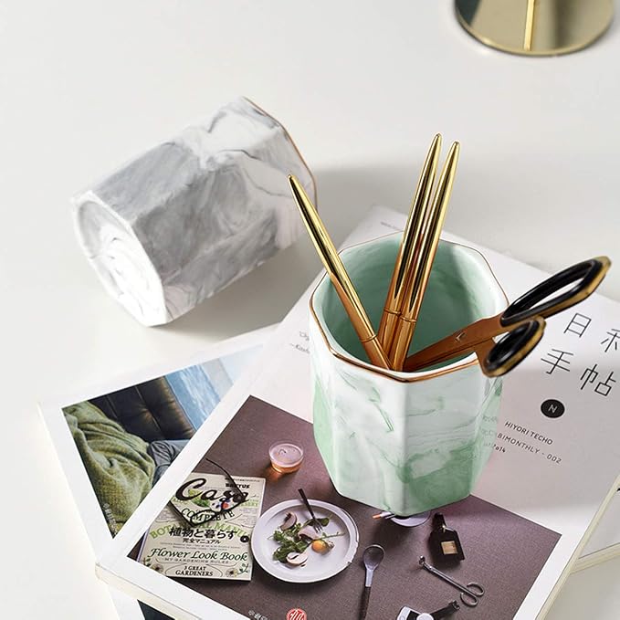 Pencil Holder, Pencil Cup for Desk, Makeup Brush Holder Cup, Cute Pencil Stand - Image 5