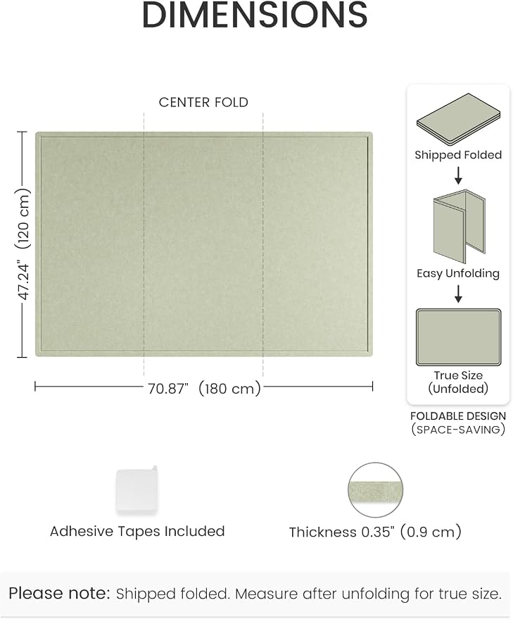 Fluxynara Large Bulletin Board, 70.8" x 47.2" Cork Board Alternative - Image 2