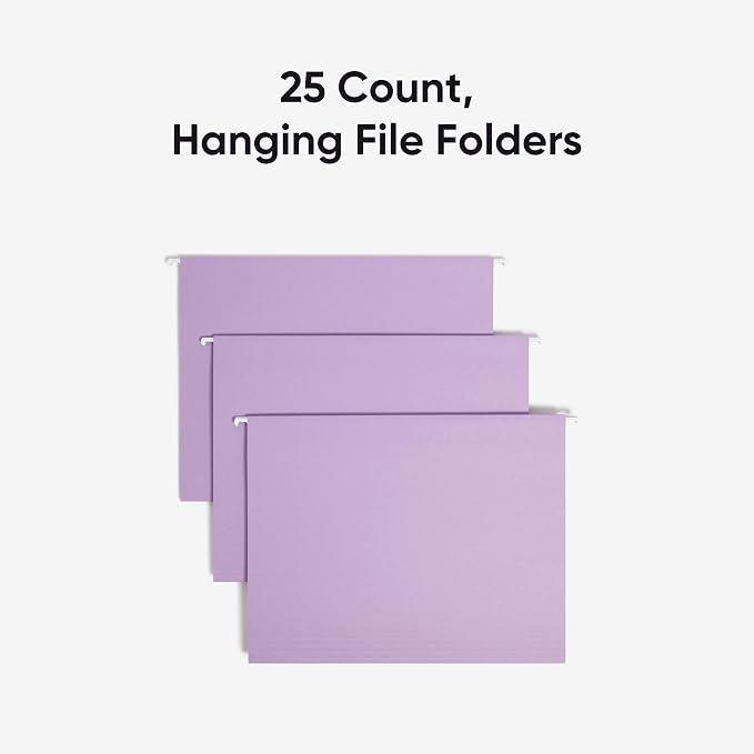 Smead Standard Hanging File Folders, 1/5-Cut Adjustable Tabs, Letter Size - Image 3