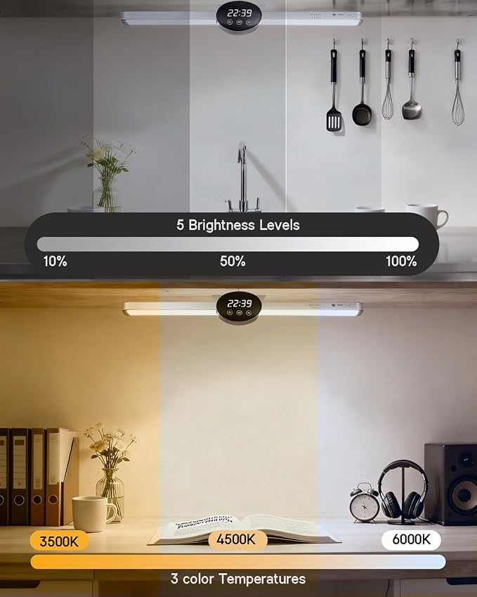 BY-J 21.6" Dimmable Mirror Lights, 3 Colors Adjustable Wall Light - Image 2
