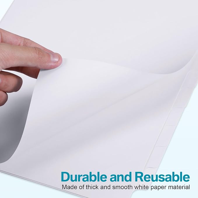 Fulmoon 320 Pieces 3 Ring Binder Dividers - Image 4