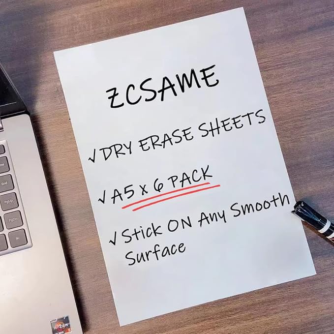 Dry Erase Board Sticker- Whiteboard Stickers-5.82''x8.27'' Removable Dry Erase - Image 8