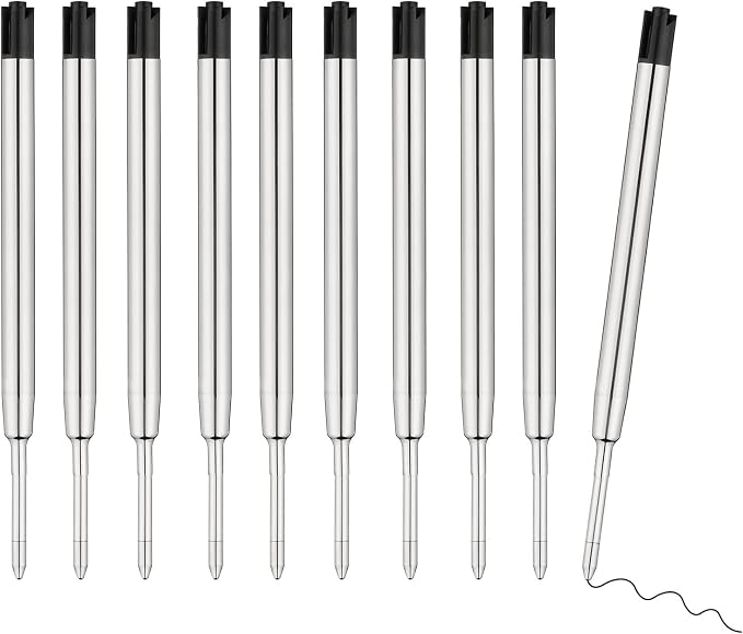 Ballpoint Ink Pen Refills for Parker Pen Refill for Twist Rollerball Pens by CFDXK