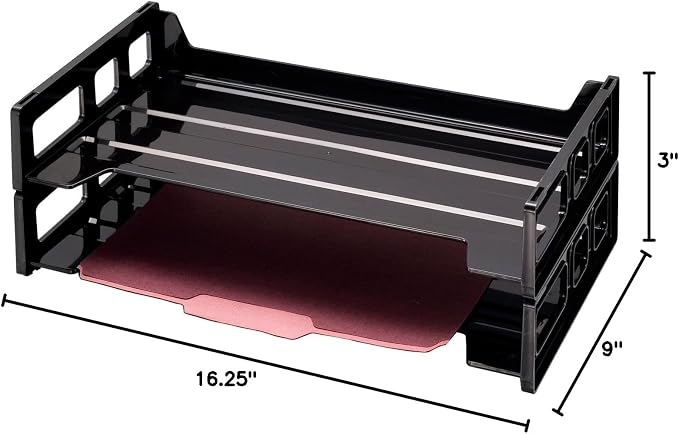 Officemate 26054 Recycled Desk Tray, Side Load, 9 x 16 1/4 x 5 - Image 7