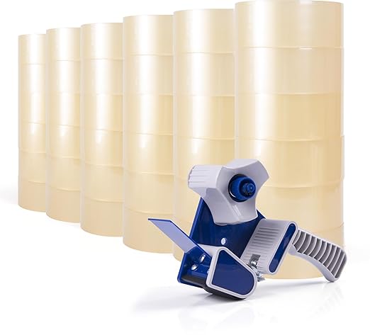 ADHES Packing Tape for Shipping Packaging Moving Boxes,1.88 in x 100 Yard x 2.6 Mil, 36 Rolls-DeskLoop Office