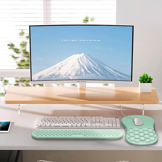 Ergonomic Mouse Pad Wrist Rest, 2 in 1 Keyboard Pad - Image 6