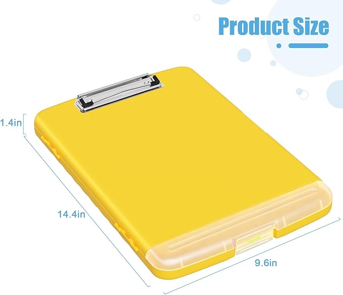 Hongri Clipboard with Storage with Pen Holder, Folder Nursing Clip Board 8.5 x - Image 4