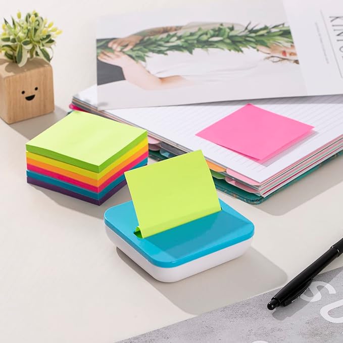 Pop-up Sticky Notes 3x3 in, Bright Colors Super Sticking Power Memo Pads - Image 3