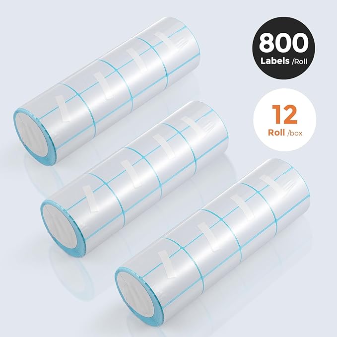Bonvoisin Printing Scale Label Rolls, 58 X 40 mm, Barcode Label, 12 Rolls Per Case-DeskLoop Office