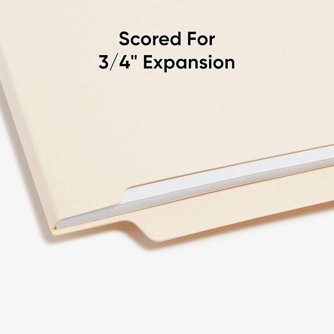 Smead Shelf-Master End Tab File Folders, Reinforced Straight-Cut Tabs, Letter - Image 6