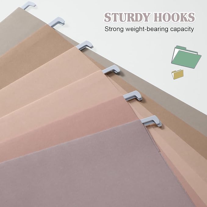 12 Pack Decorative Hanging File Folders, Letter Size - Image 3