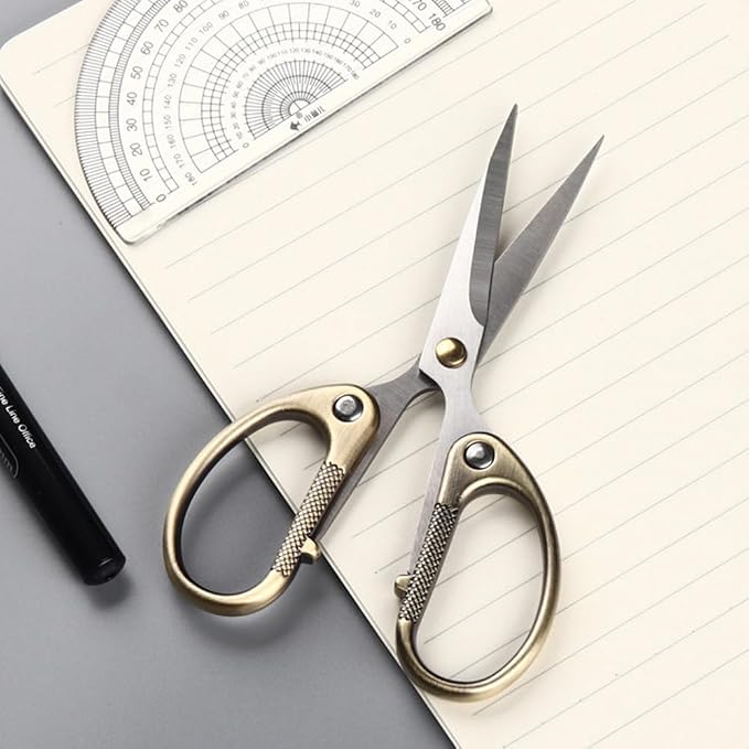 5" All Stainless Steel Office Scissors, Ultra Sharp Blade Shears, Sturdy Sharp - Image 6