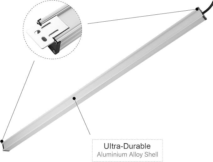 16 Outlet Plugs Heavy Duty Metal Power Strip, Aluminum Workshop Socket with 4 FT Long Cord and Power Switch. 15A, 125V, 1875W Silver-DeskLoop Office