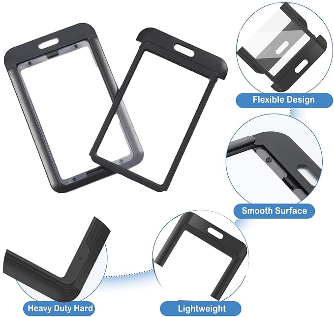 15 Pack Sliding ID Badge Holder - Image 4