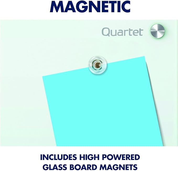 Quartet Magnetic Glass Dry Erase White Board, Infinity Frameless Mounting - Image 5