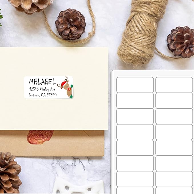 BESTIKER Address Labels 1” x 2-5/8” Shipping Mailing Labels 30 per Page - Image 8