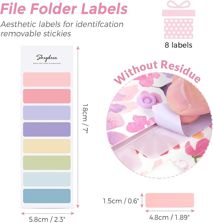 SKYDUE Accordion File Organizer, Floral Expanding File Folders - Image 4