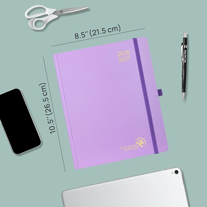 POPRUN 2026-2027 Academic Planner, Large Size 8.5" x 10.5", Weekly and Monthly - Image 2