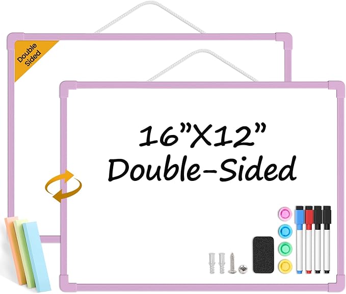 Purple Frame Small Dry Erase Board by Lumspax