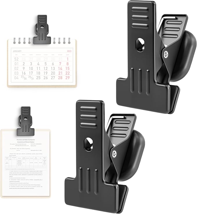 2 Pcs Heavy Duty Magnetic Clips by MagitcSee