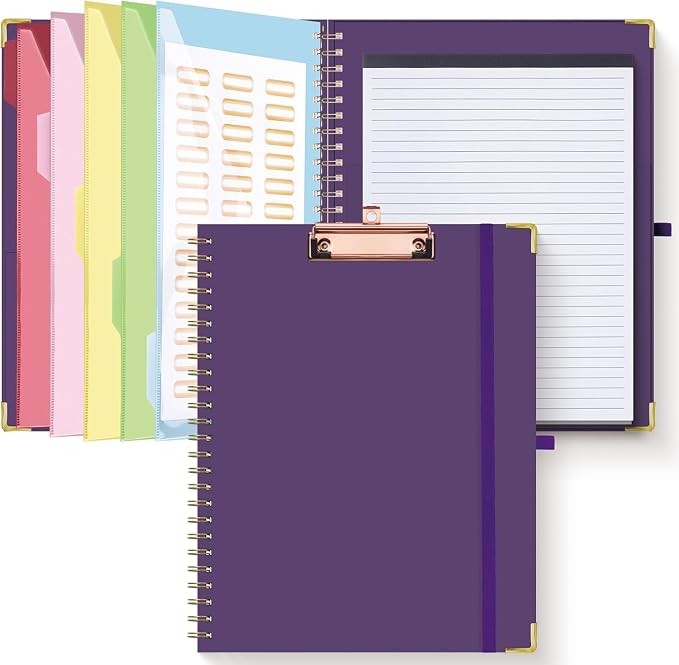HAUTOCO Clipboard Folio with Refillable Lined Notepad by HAUTOCO
