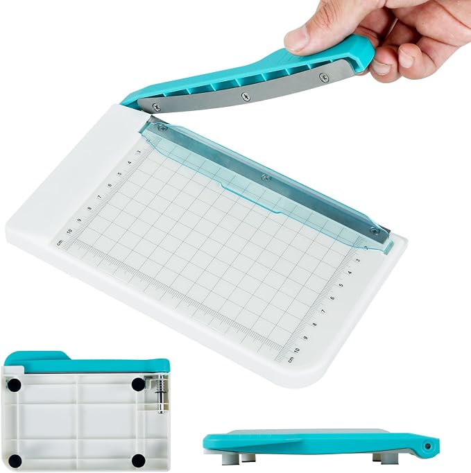 Small Paper Cutter 6 inch Cut Length, Non Slip Paper Trimmer Compact and by Unknown
