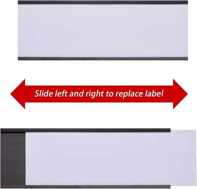 Magnetic Label Holders with Magnets Magnetic Data Card Holders with Clear - Image 4