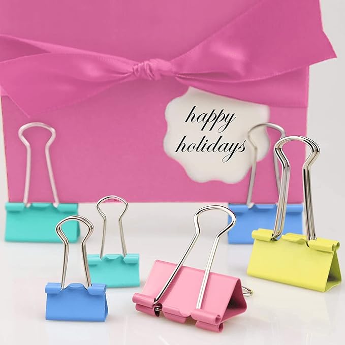350PCS Binder Clips, Paper Clips, Large Binder Clips Assorted Sizes Set - Image 7