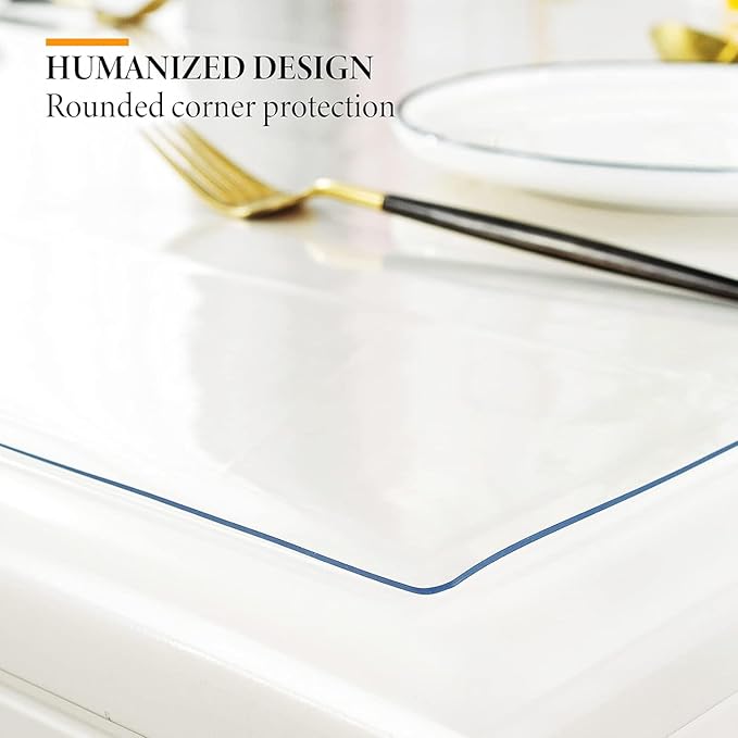 Deep Dream 1.5mm Clear Desk Cover Protector, 36×54 Inch Clear Table Cover - Image 5