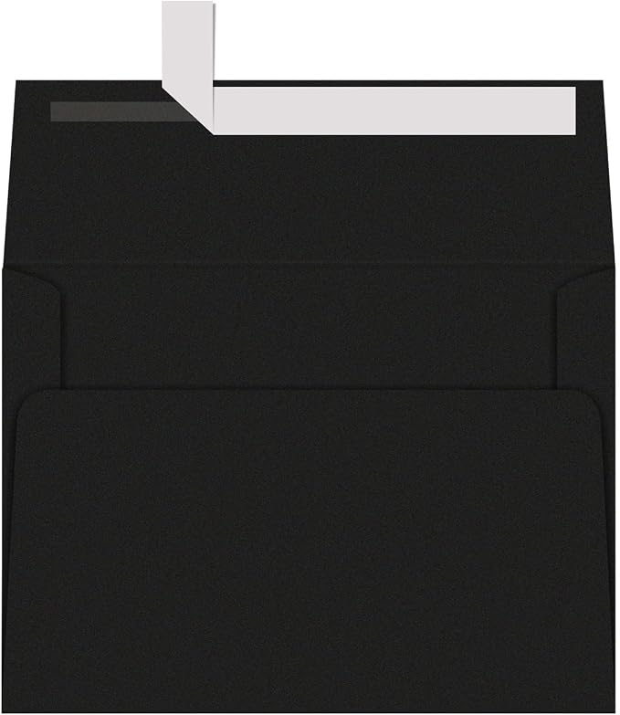 A7 Black Invitation 5x7 Envelopes - Image 5