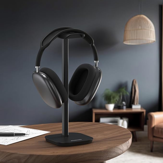 Headphone Stand, Desktop Headset Holder Heavy Base Desk Earphone Stand Aluminum - Image 7