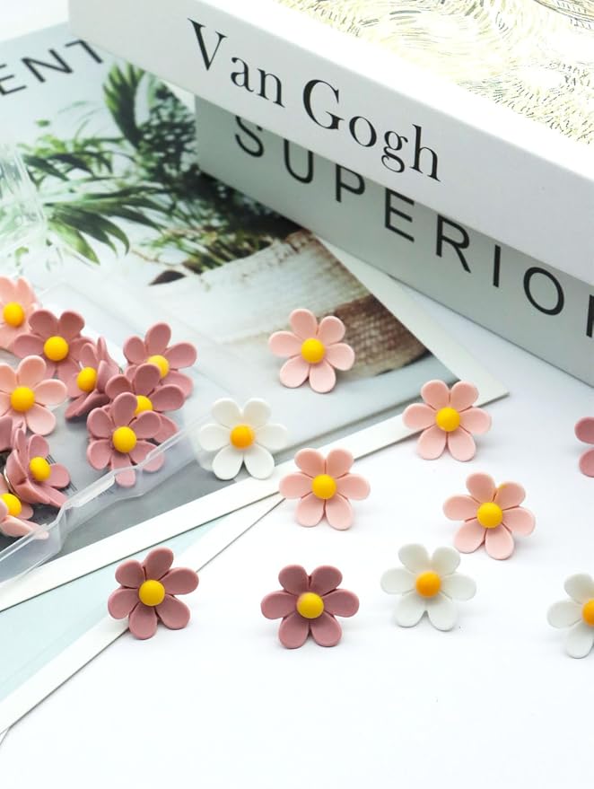 Cute Flower Push Pins, Map Pins Offices Schools Supplies - Image 3