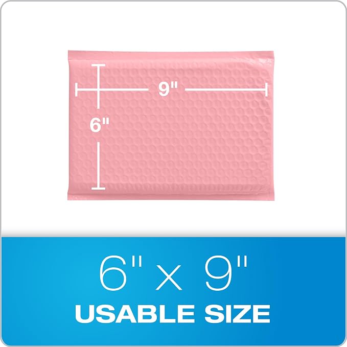 Quality Park Bubble Mailers, 6 x 9, Padded Envelopes, Shipping Bags, Water - Image 6