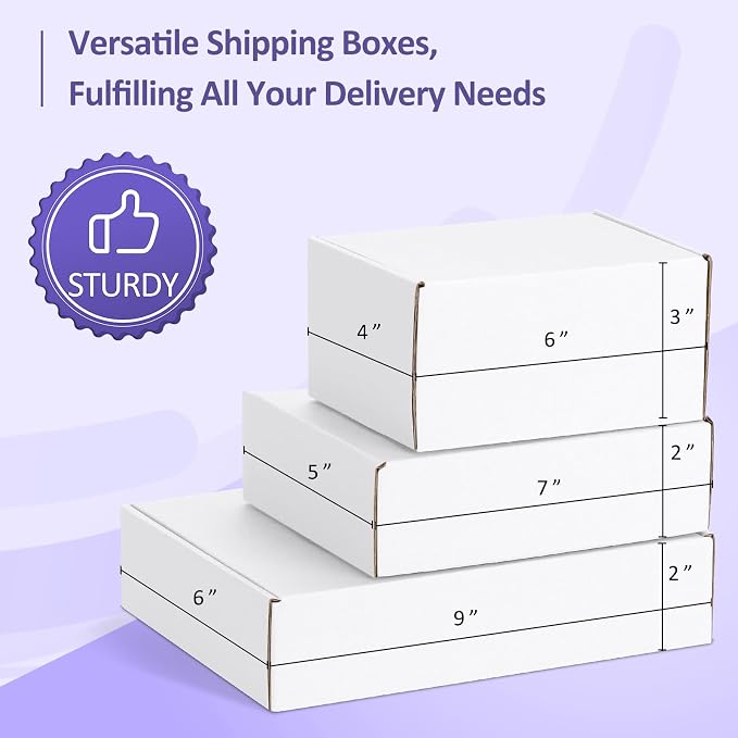 Eupako 30 Pack Small Shipping Boxes Assorted Sizes, Cardboard Boxes - Image 4