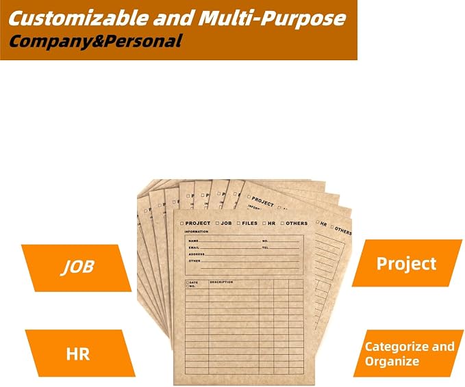 Two-Pocket Classification & Organization Folders | Heavy-Duty Kraft Paper - Image 6