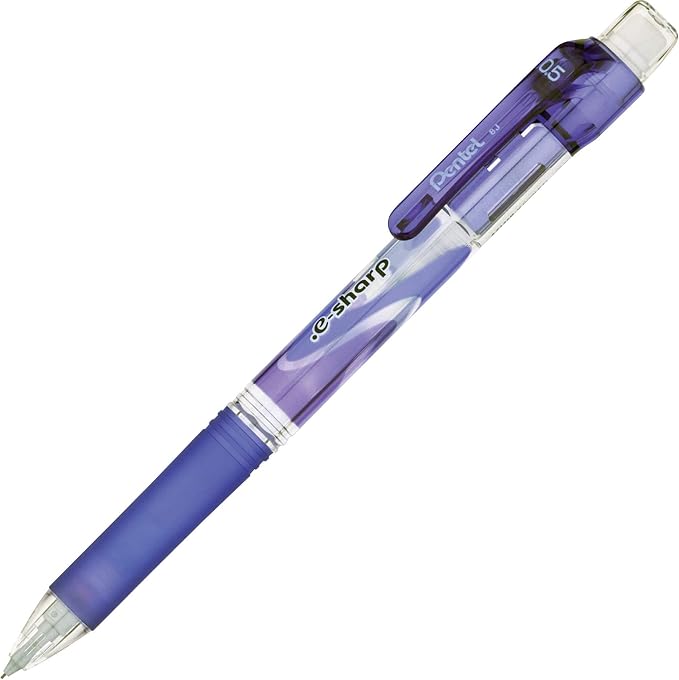 Pentel e-sharp Automatic Pencil, Violet Accents, Box of 12 by PentelofAmerica