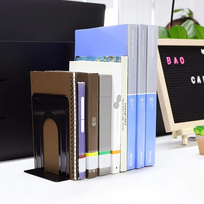 Jekkis 20pcs Book Ends Metal Bookends - Image 5