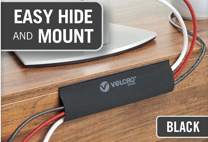 VELCRO Brand VEL-30797-USA Mountable Cable Sleeve | Cord Management Mounts on - Image 10