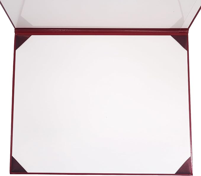GraduationMall 11"x14" Imprinted Padded Diploma Cover Certificate Holder Maroon - Image 4