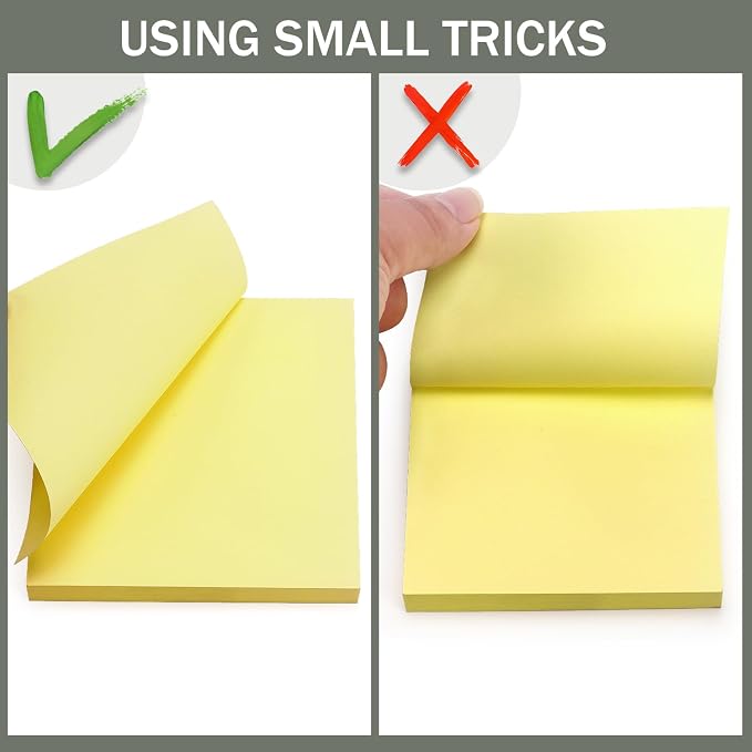 Sticky Notes 3x3 Self-Stick Notes Bright Colors Sticky Notes 4 Pads 100 - Image 5
